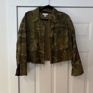 Cropped camo jacket